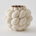 Nuvola 3D Printed Vase in Porcelain Clay