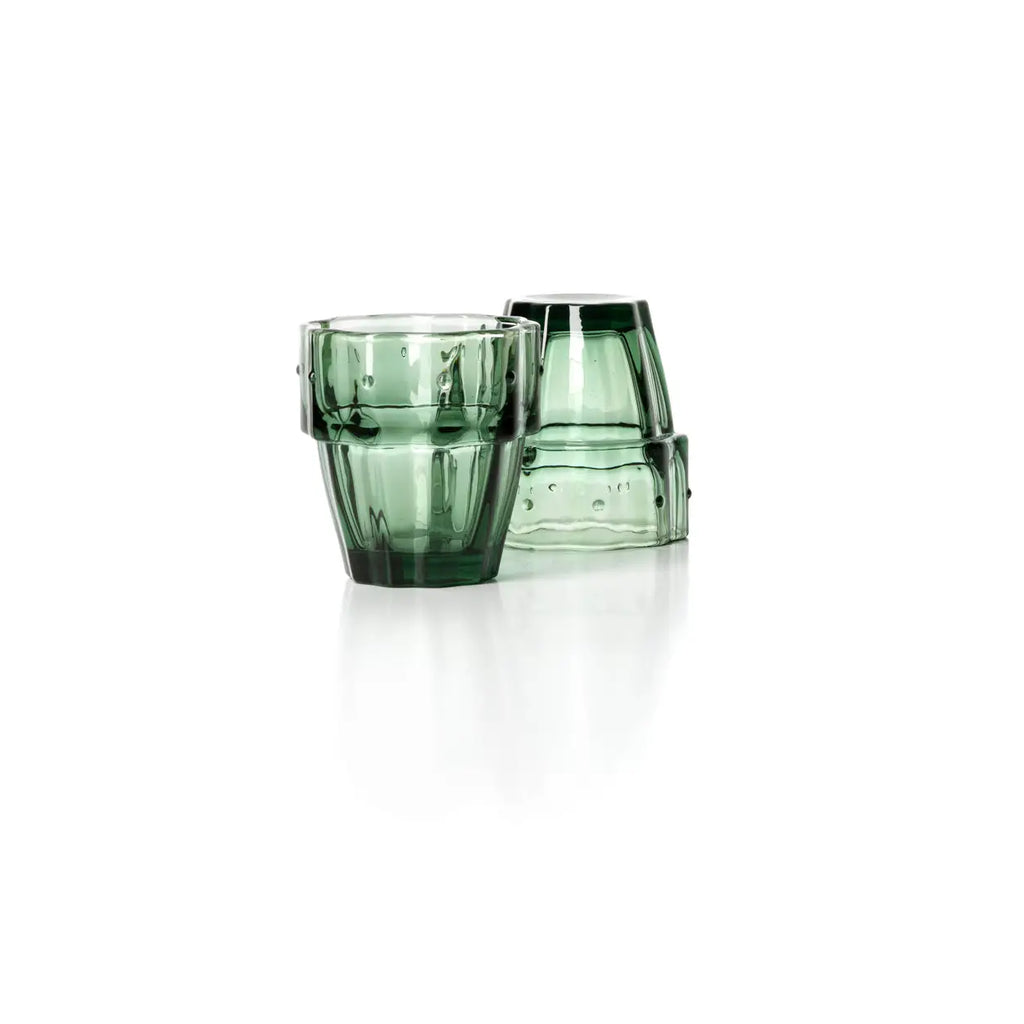 The Stack-A-Cactus Glasses - Green - Set of 4 by Bazar Bizar Living